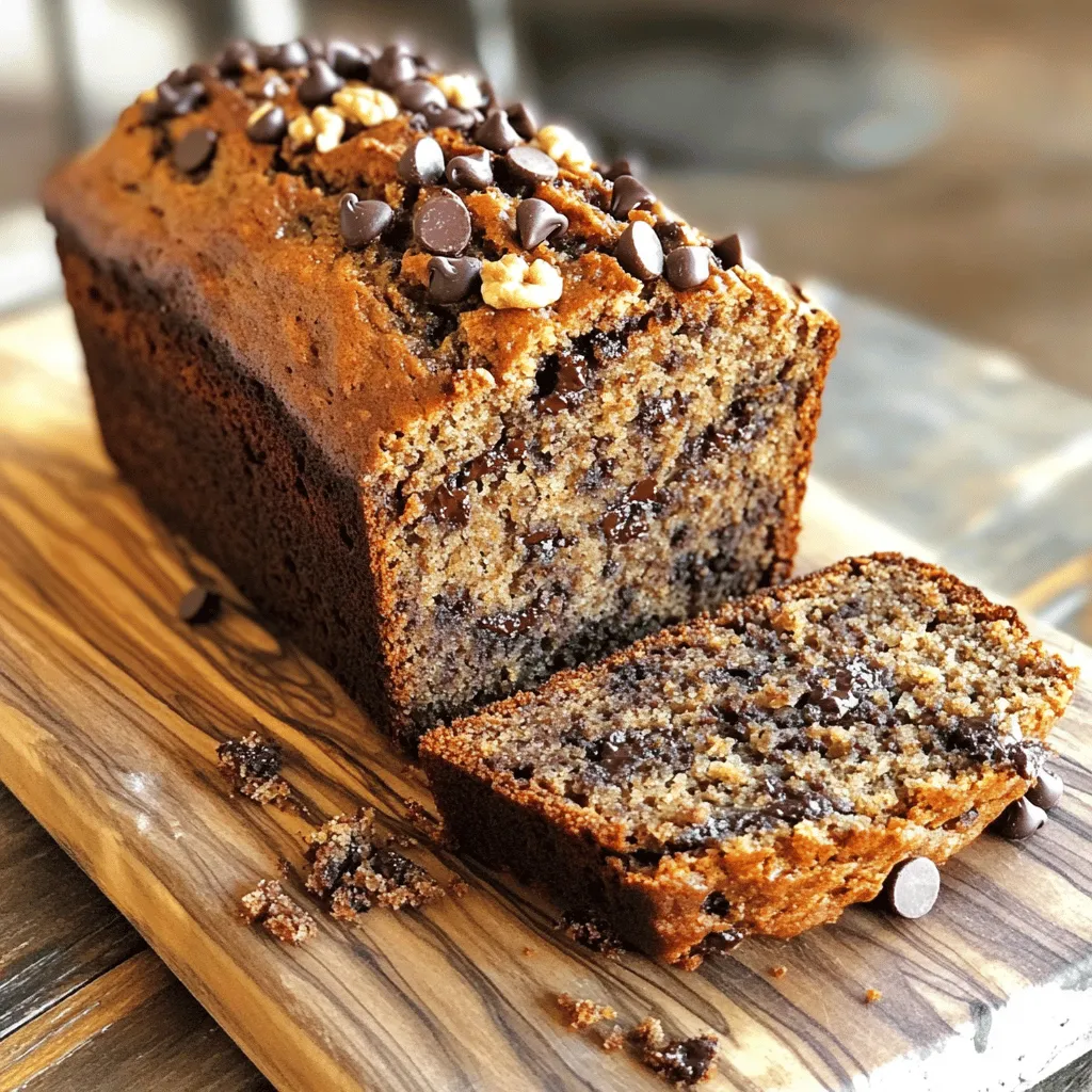 Bakery-Style Chocolate Chip Banana Bread Delight