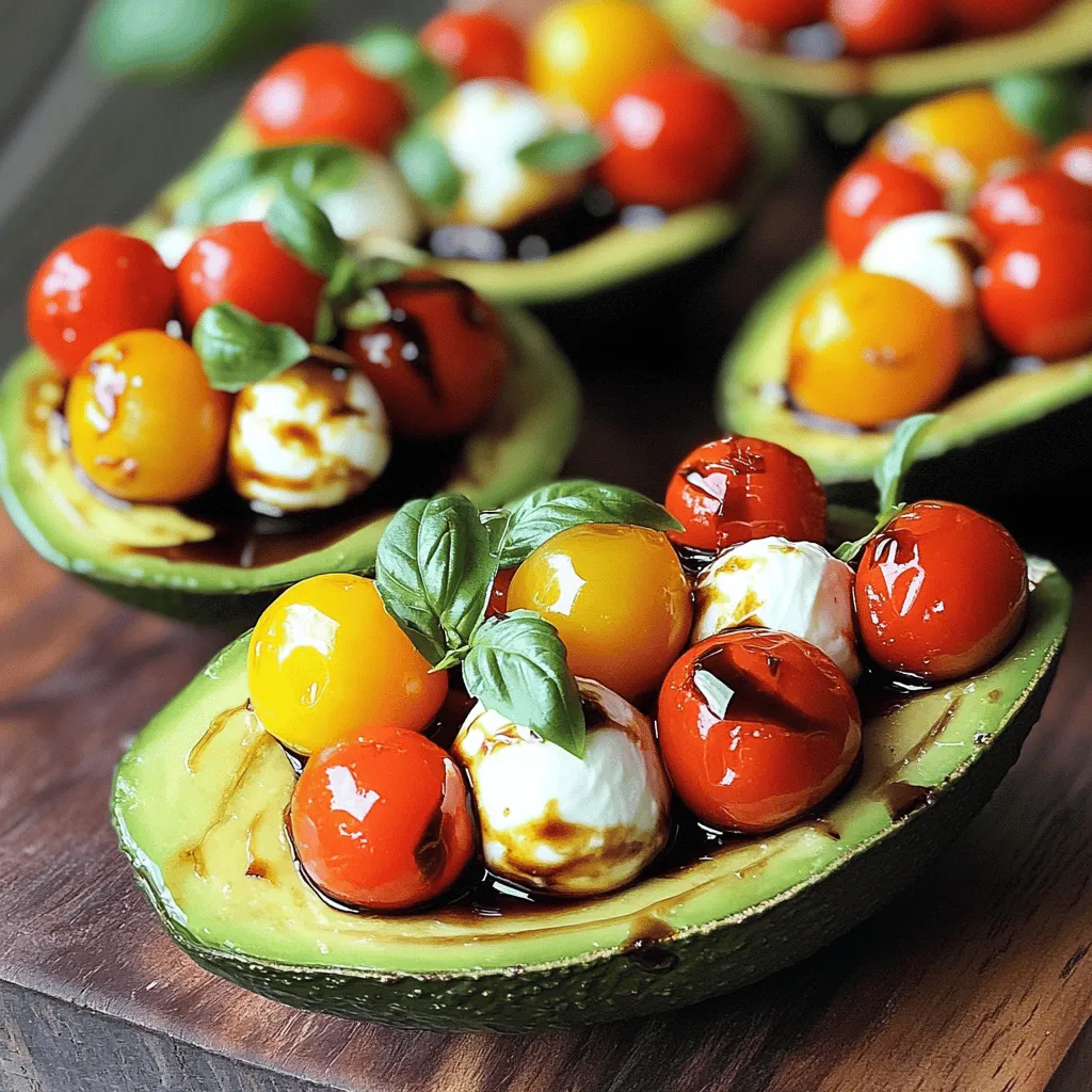 Caprese Stuffed Avocados Flavorful and Fresh Delight