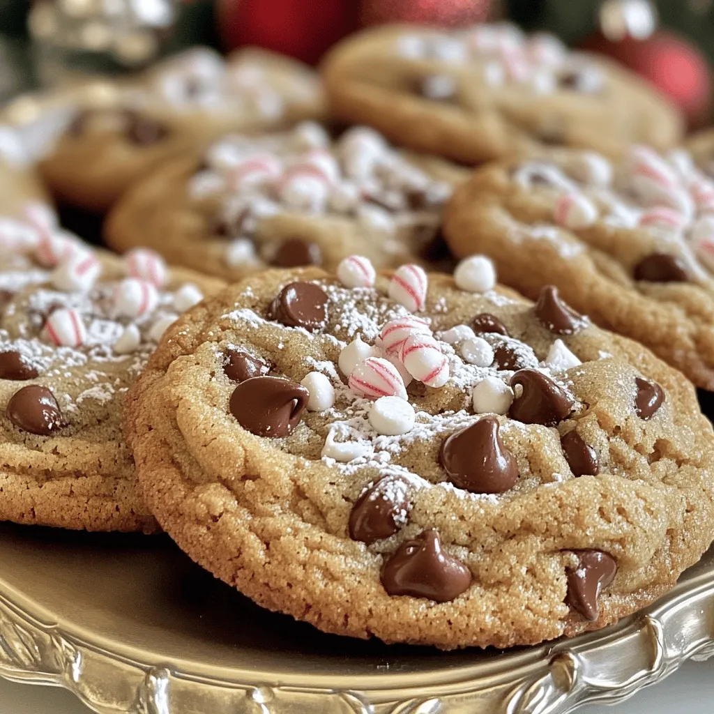 Peppermint Chocolate Chip Cookies Festive and Delightful