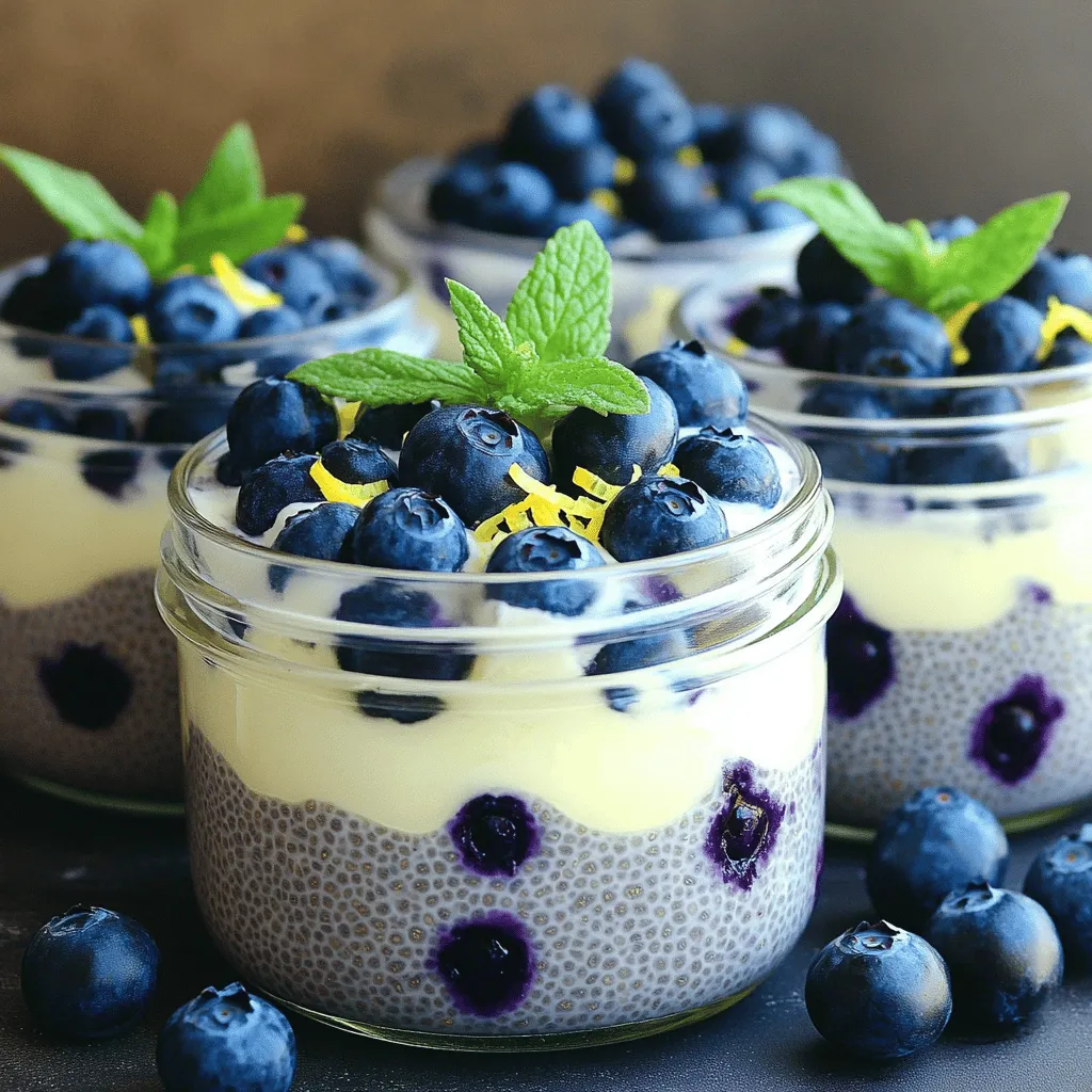 Blueberry Lemon Chia Pudding Delightful and Healthy Treat