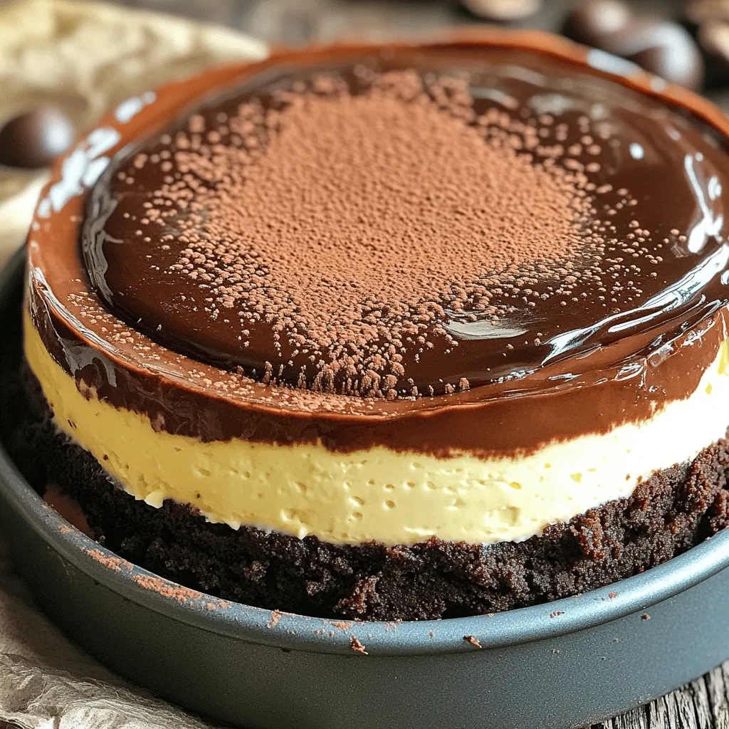 Coffee Chocolate Brownie Cheesecake Delight Recipe