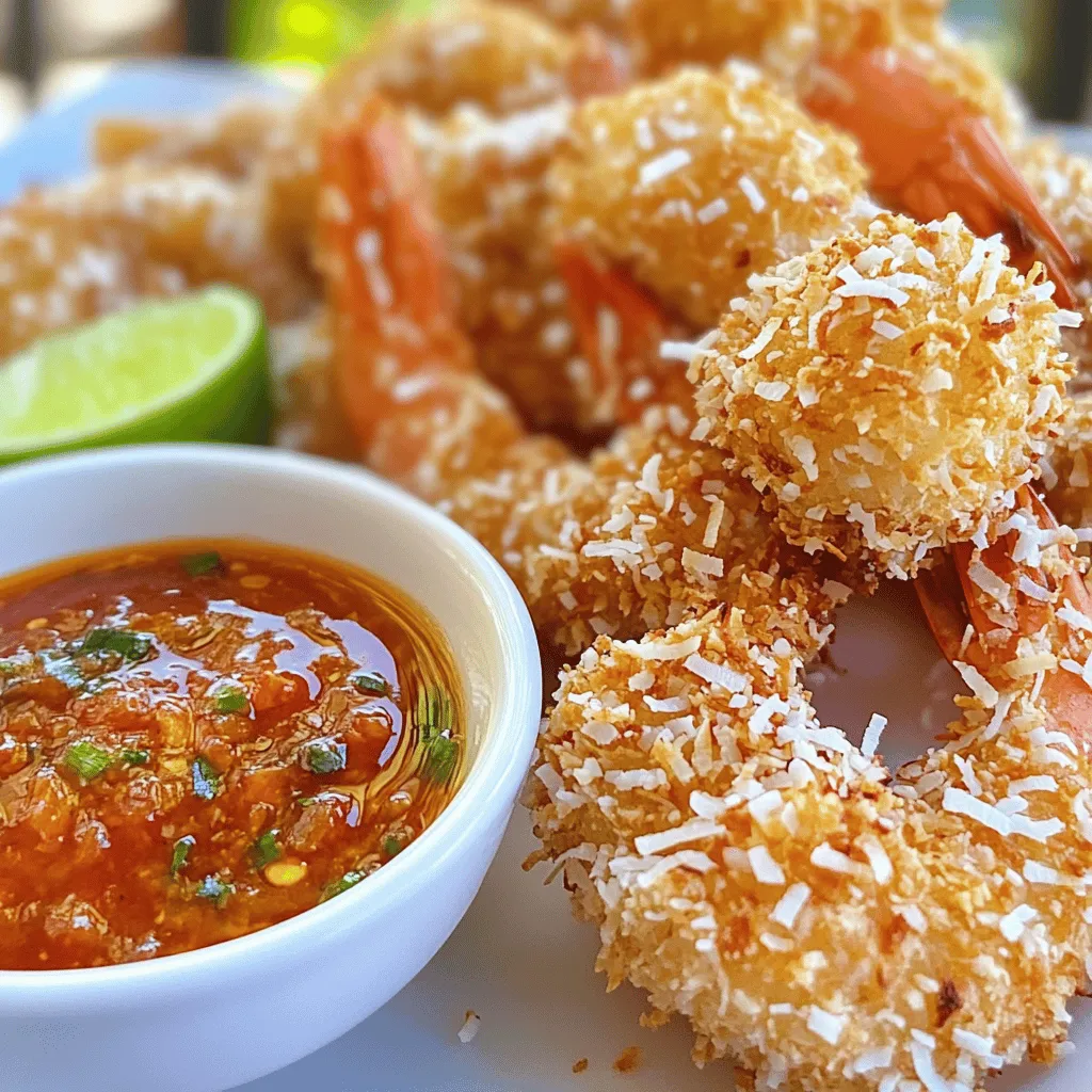 Air Fryer Coconut Shrimp with Sweet Chili Sauce Delight