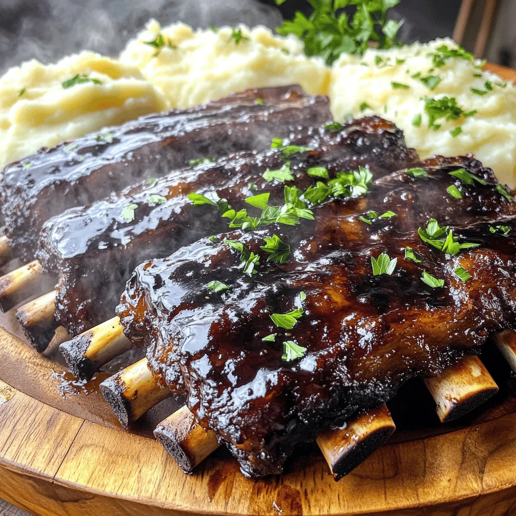 Slow Cooker Balsamic Beef Ribs Tender and Flavorful