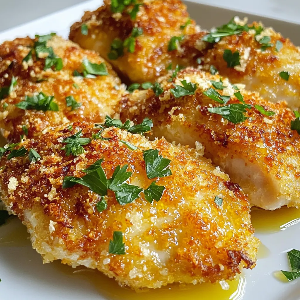 Parmesan Crusted Chicken Crispy and Flavorful Meal
