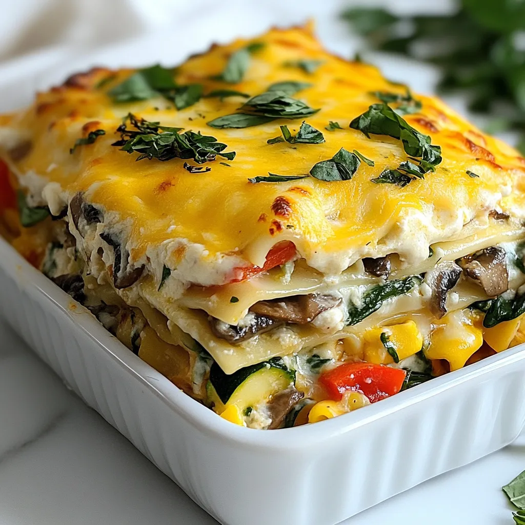 Loaded Veggie White Lasagna Flavorful and Simple Recipe