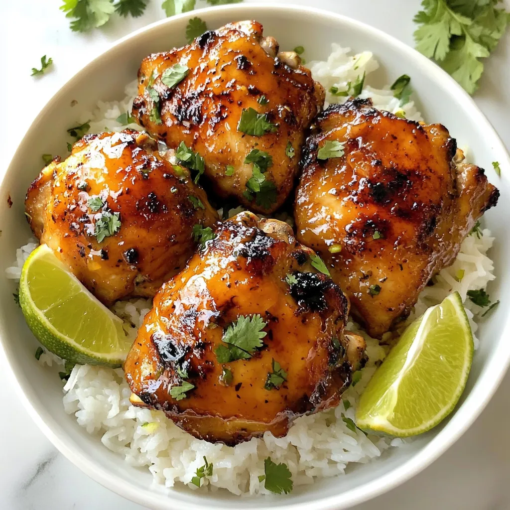 Maple Chicken with Coconut Rice Savory Dinner Recipe