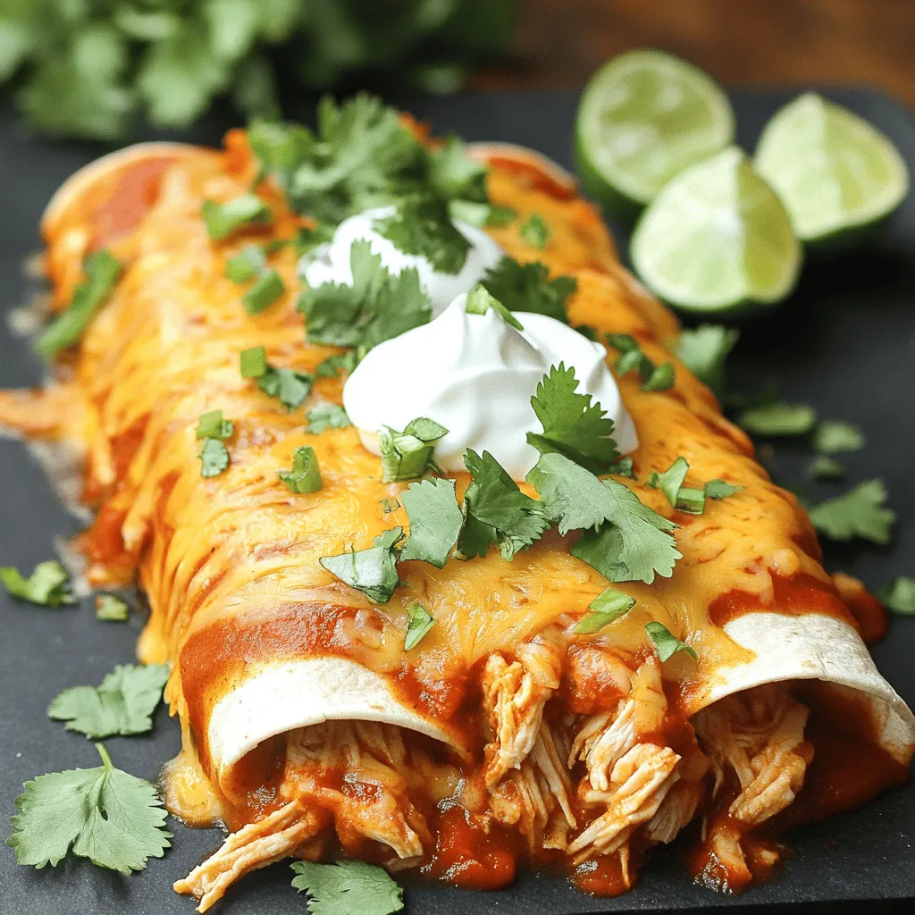 Savory Slow Cooker Chicken Enchiladas Easy Recipe