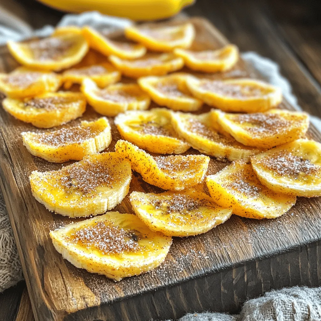 Crispy Cinnamon Sugar Air Fryer Banana Chips Delight