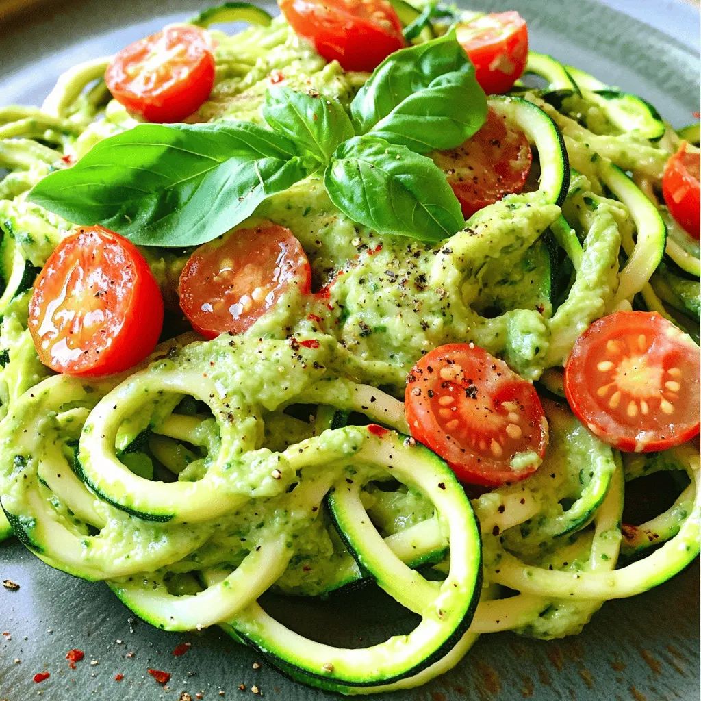 Zucchini Noodles with Pesto Flavorful and Healthy Dish