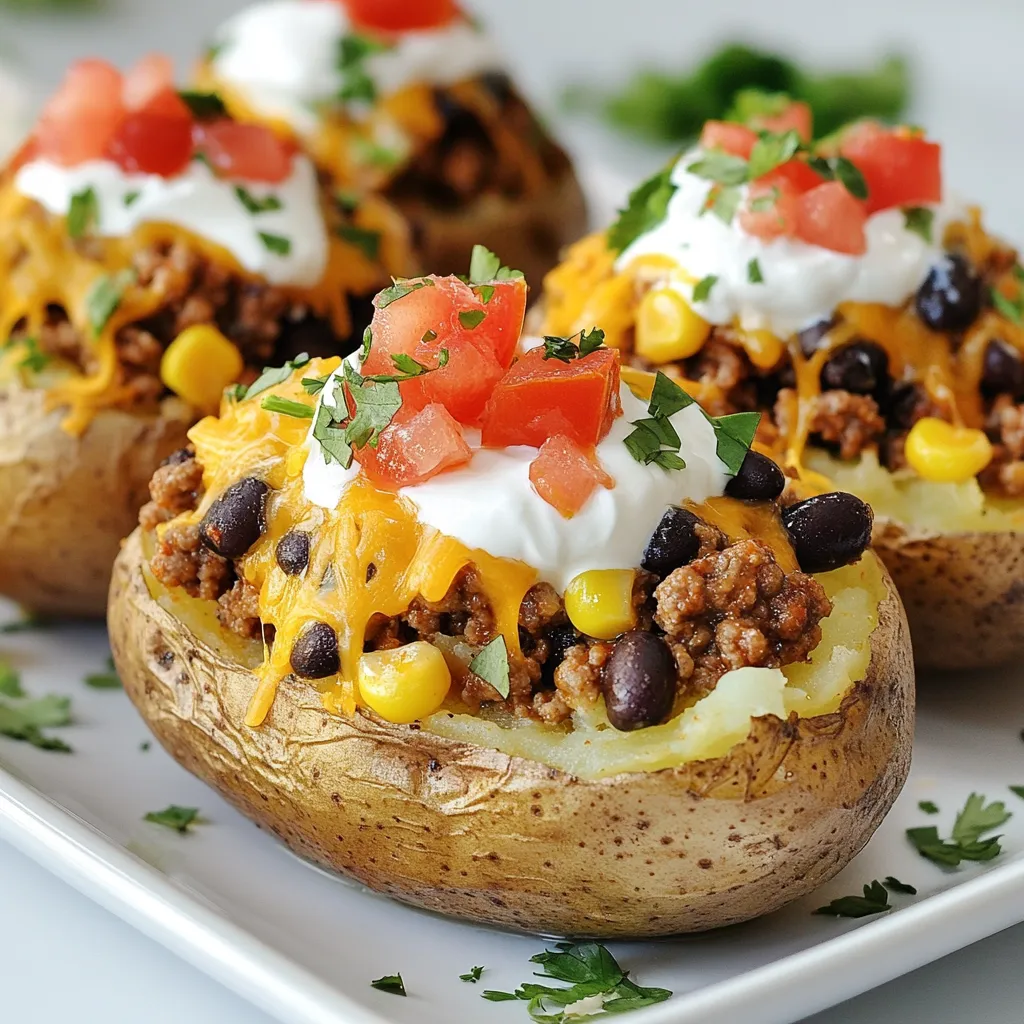 Cheesy Taco Potatoes for a Flavorful Dinner Delight