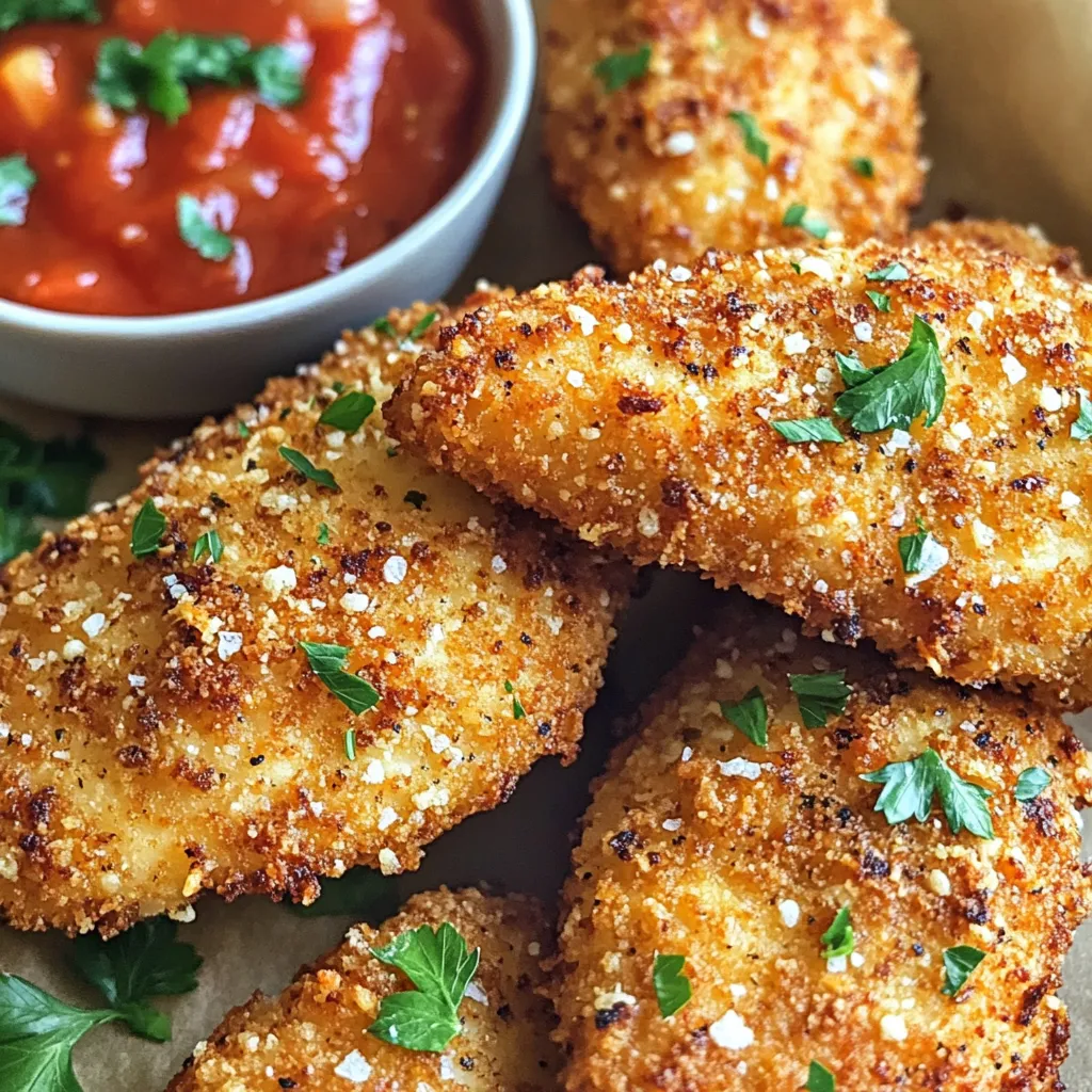 Air Fryer Garlic Parmesan Chicken Tenders Crispy Treat