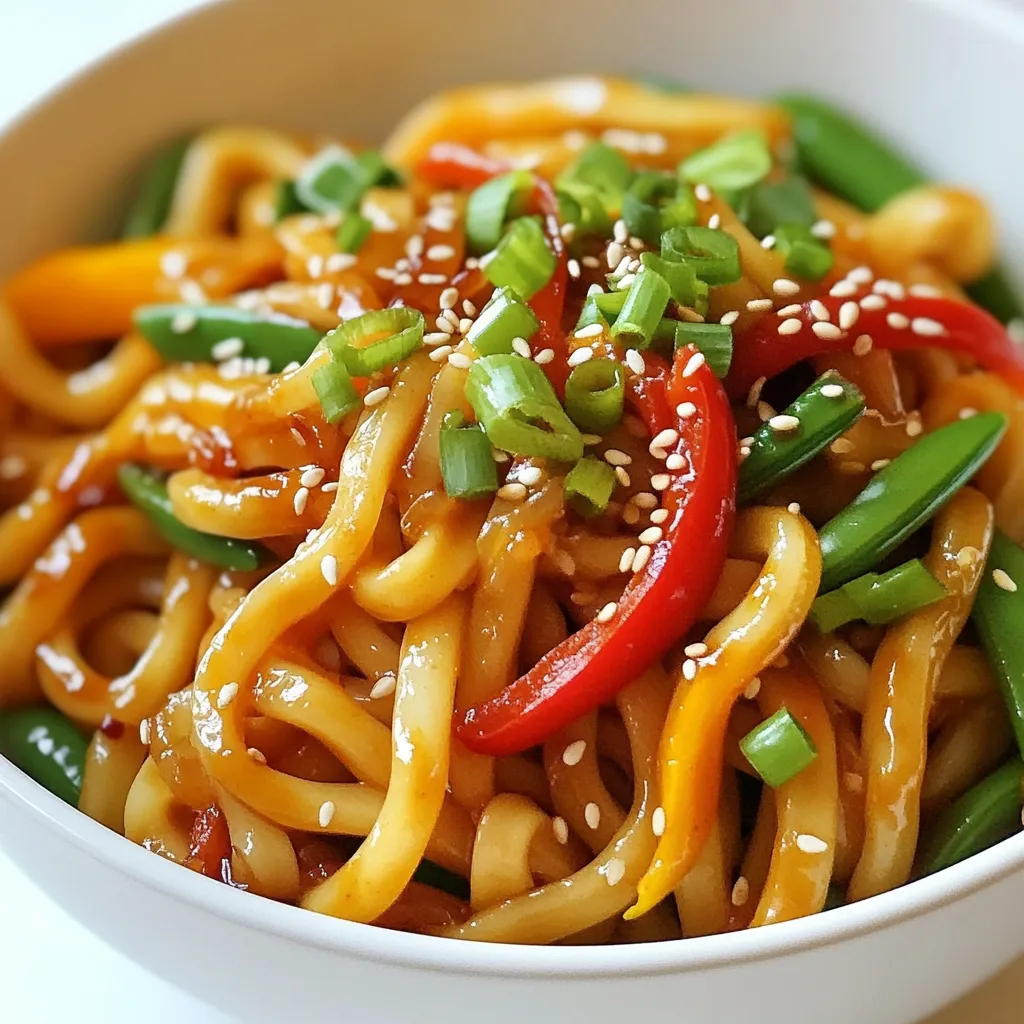 Chili Garlic Udon Flavorful and Easy Stir-Fry Recipe