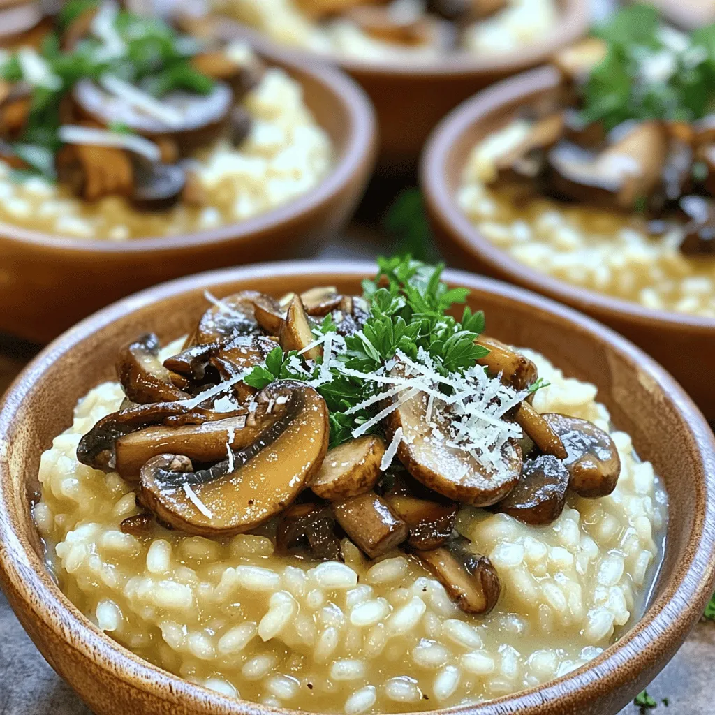 Instant Pot Creamy Mushroom Risotto Rich and Delicious