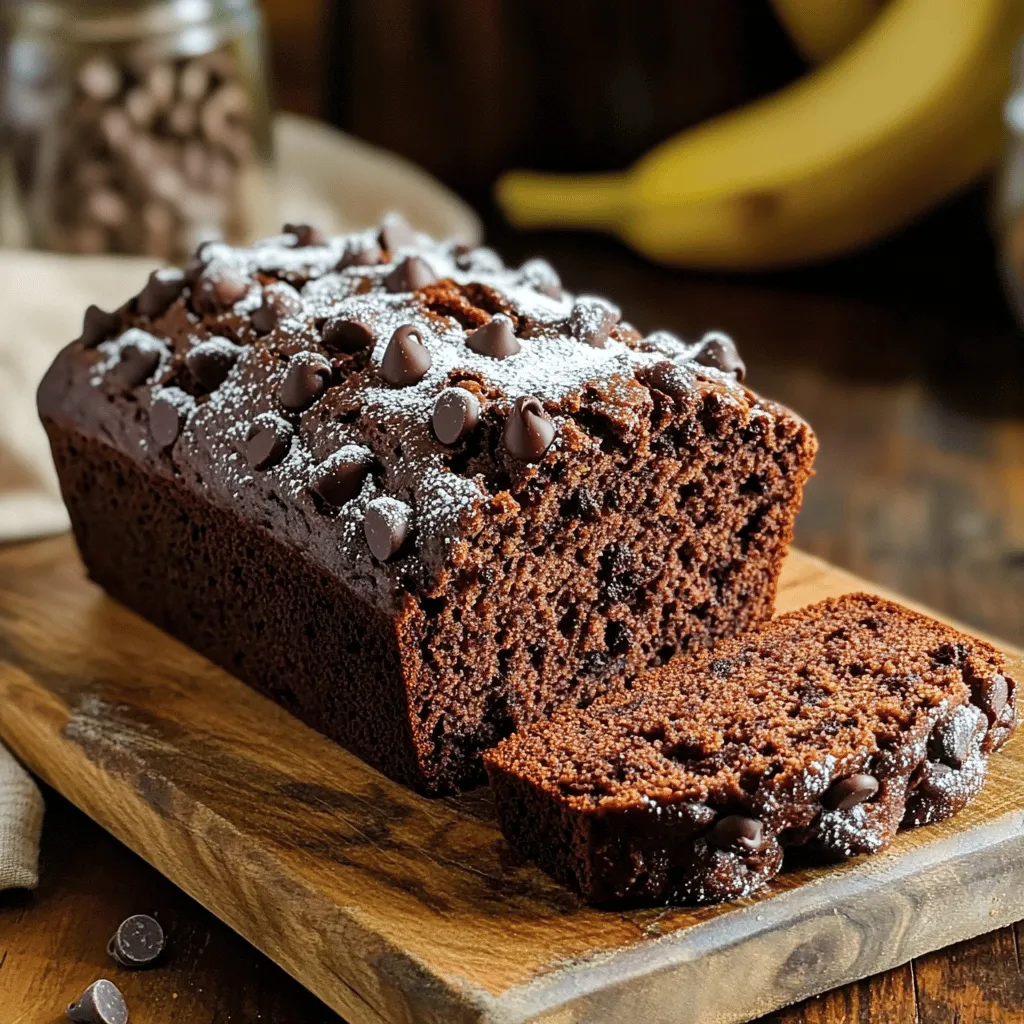 Double Chocolate Banana Bread Rich and Moist Delight