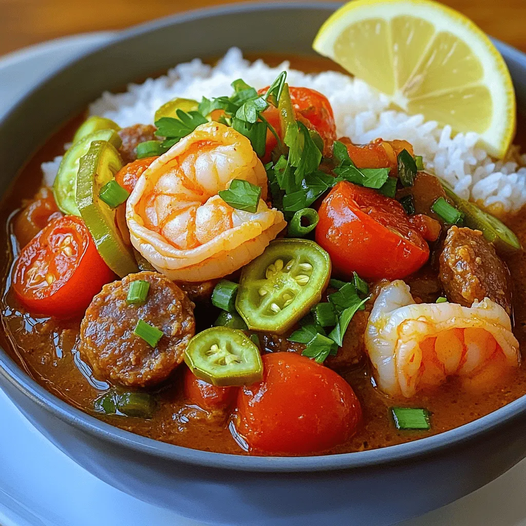 Savory Louisiana Gumbo with Sausage &#038; Shrimp Recipe