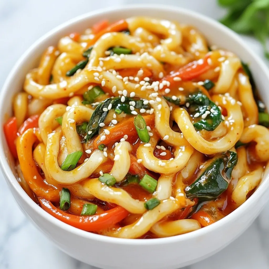 Creamy Gochujang Udon Flavorful and Simple Recipe