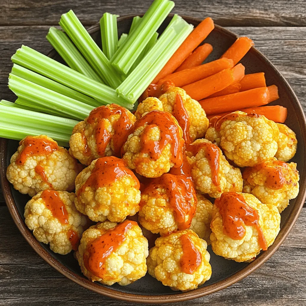 Buffalo Cauliflower Bites Air Fryer Quick and Tasty