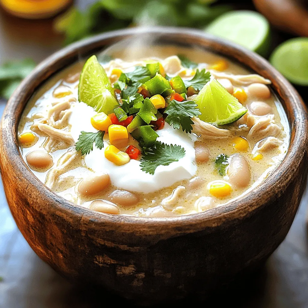 White Chicken Chili Flavor-Packed Comfort Bowl