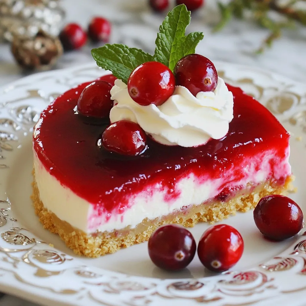 Easy Cranberry Cheesecake Simple and Delicious Dessert