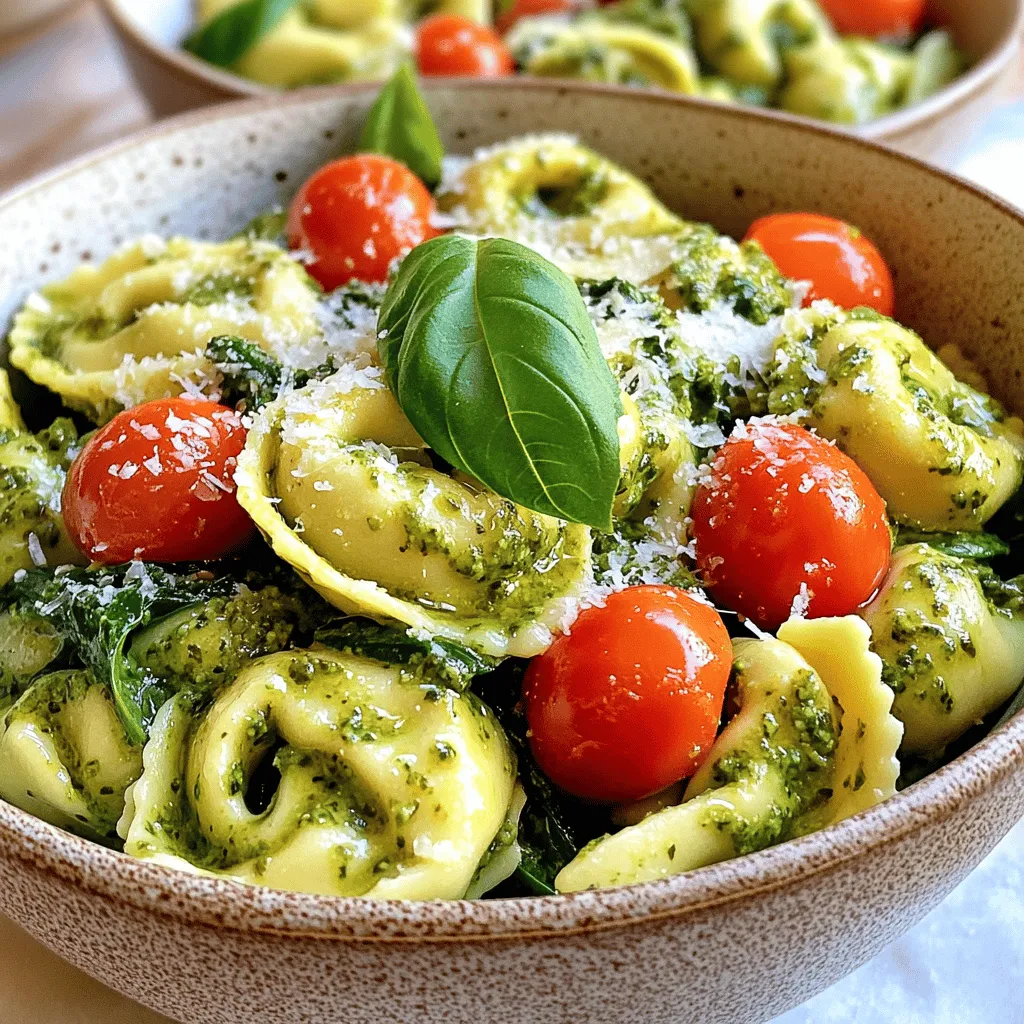 Creamy Pesto Tortellini Irresistible Dinner Delight