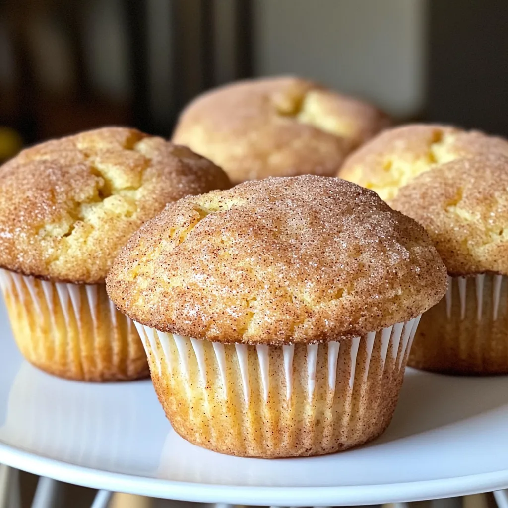 Bakery Style Snickerdoodle Muffins Delightful Treat