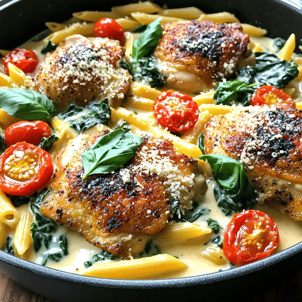 One-Pot Creamy Tuscan Chicken Flavorful Dinner Recipe