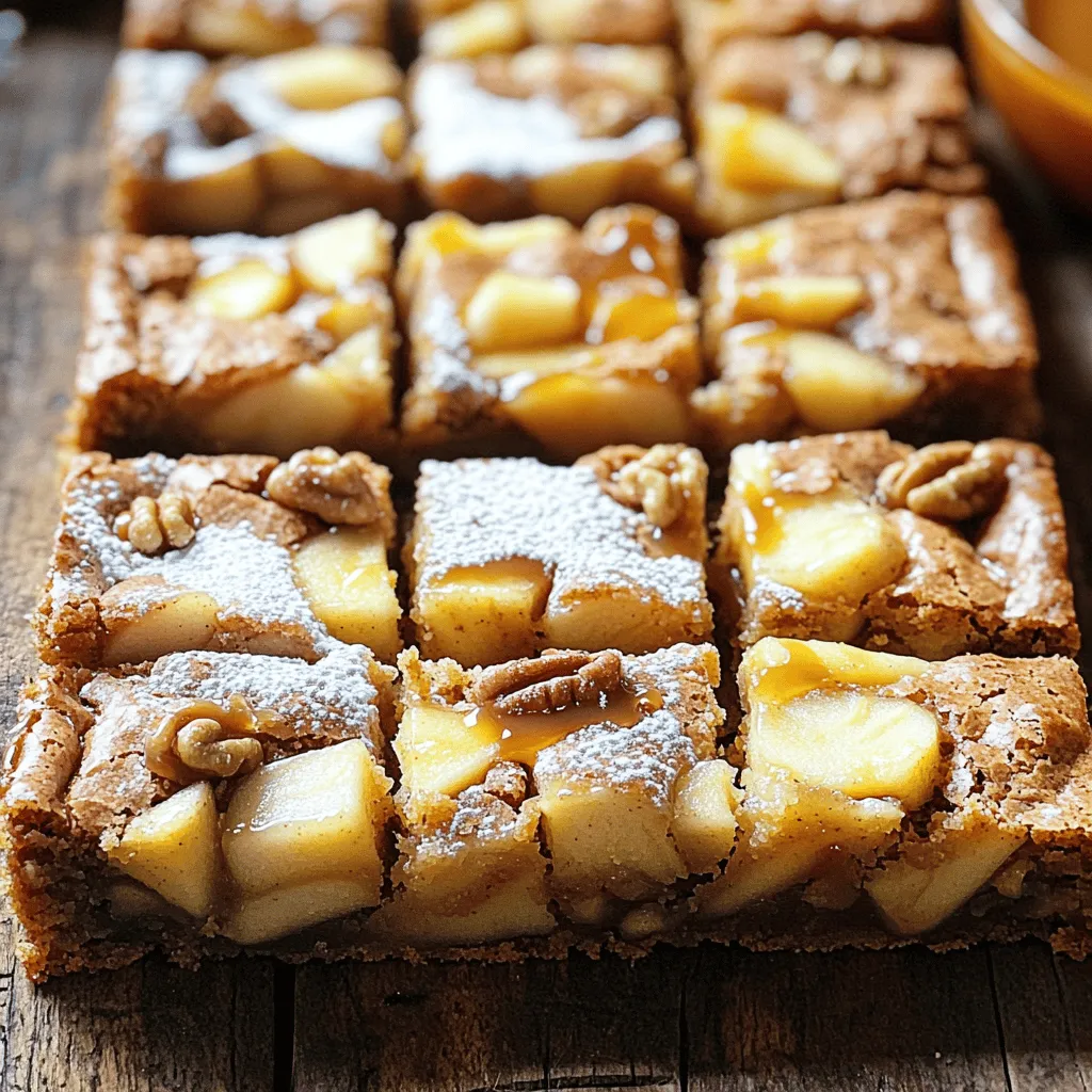 Brown Butter Apple Blondies Rich and Flavorful Treat