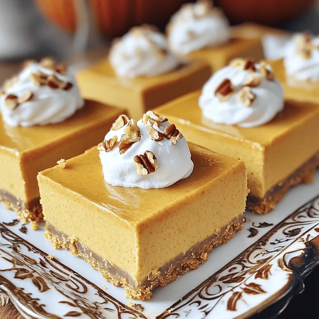 No-Bake Pumpkin Cheesecake Bars Easy and Delicious Treat