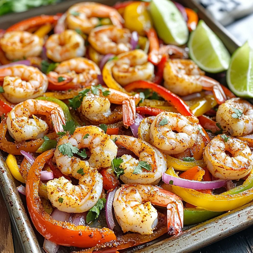 Cajun Shrimp Fajita Sheet Pan Flavorful Dinner Delight